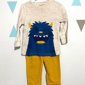 Carter's 2 piece monster outfit